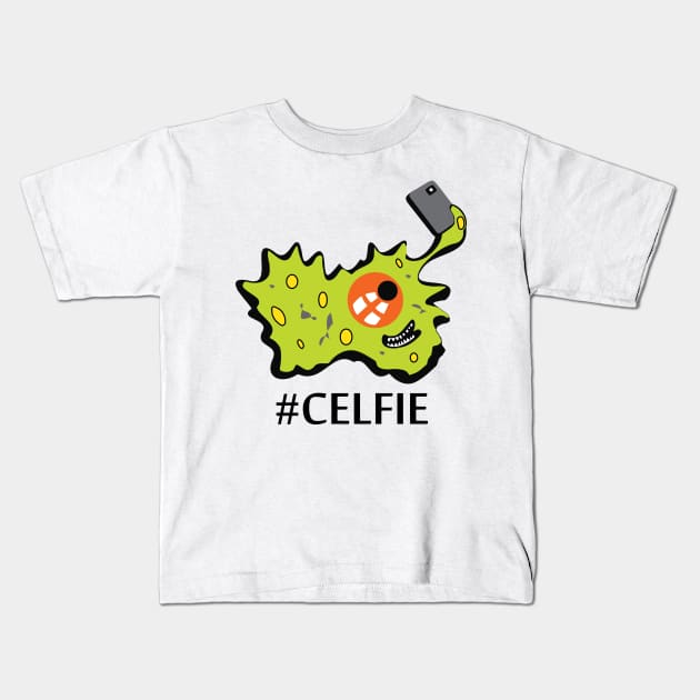 Selfie – Cellfie Biology Science Kids T-Shirt by alltheprints